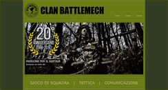 Desktop Screenshot of clanbattlemech.it